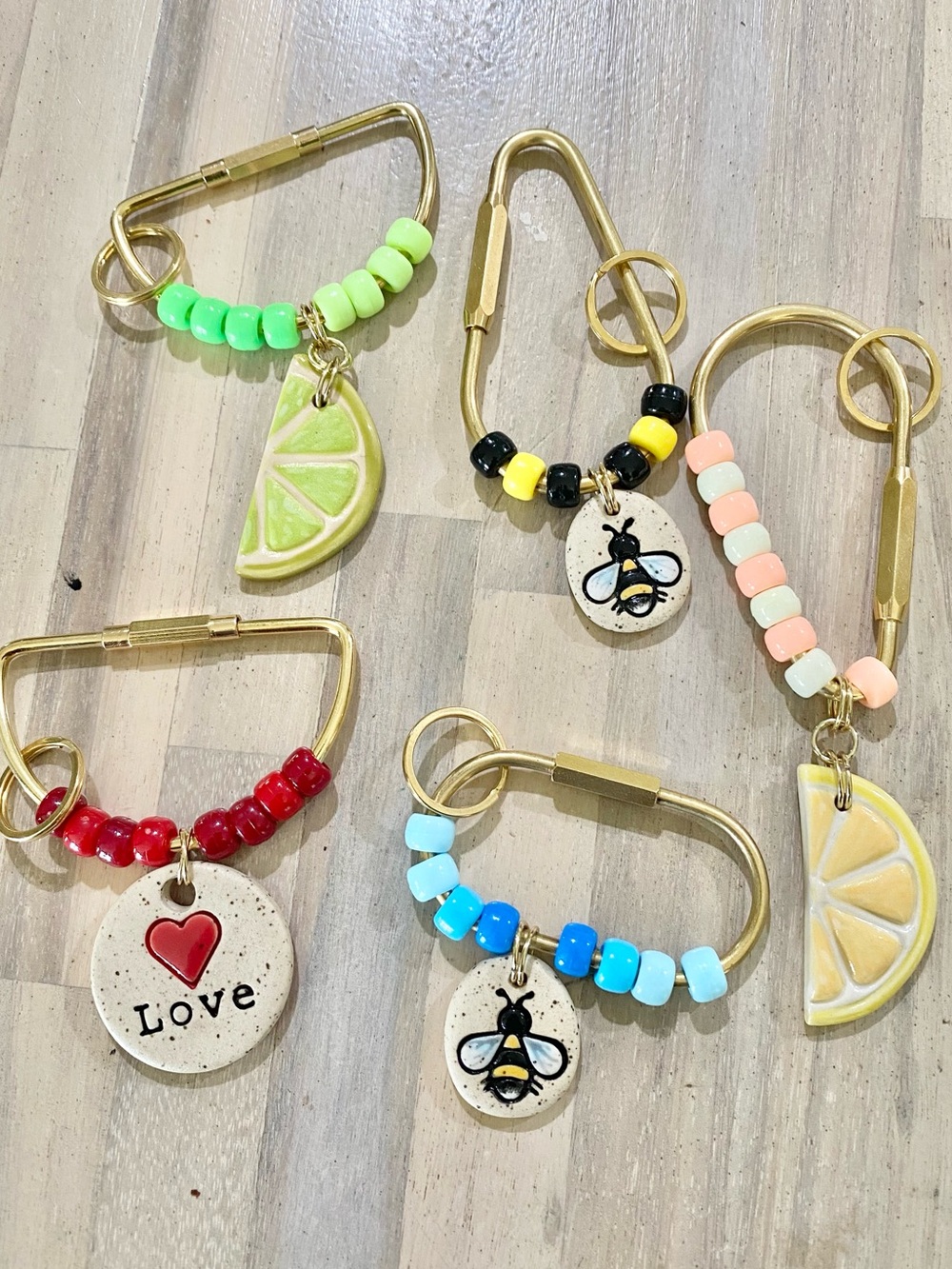 Summer Carabiner Bag Charm